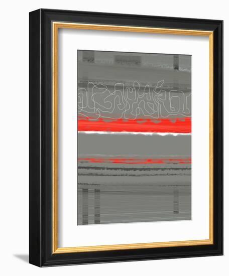 Abstract Red 3-NaxArt-Framed Art Print