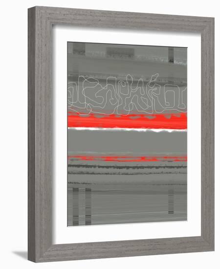 Abstract Red 3-NaxArt-Framed Art Print