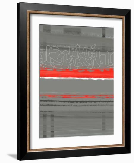 Abstract Red 3-NaxArt-Framed Art Print