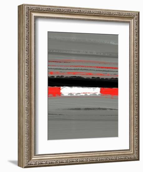 Abstract Red 4-NaxArt-Framed Art Print