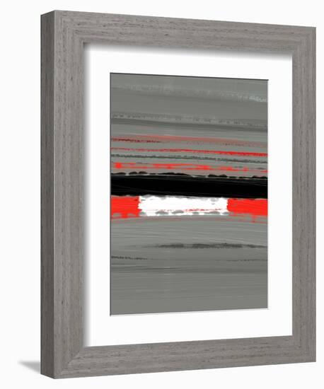 Abstract Red 4-NaxArt-Framed Art Print