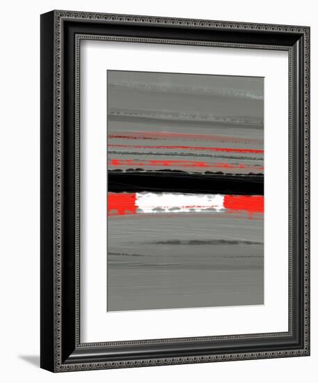 Abstract Red 4-NaxArt-Framed Art Print