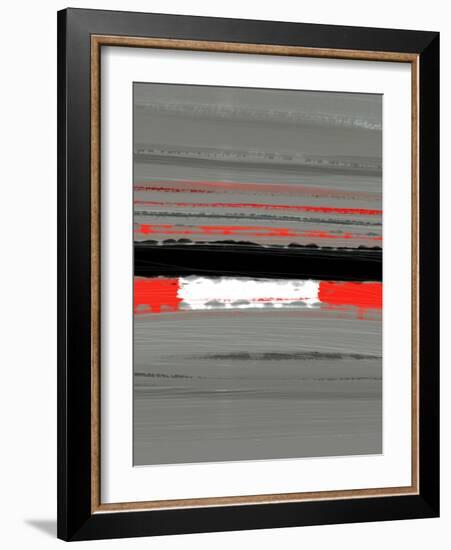 Abstract Red 4-NaxArt-Framed Art Print