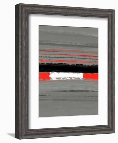 Abstract Red 4-NaxArt-Framed Art Print