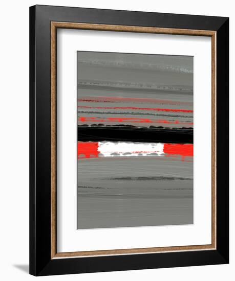 Abstract Red 4-NaxArt-Framed Art Print