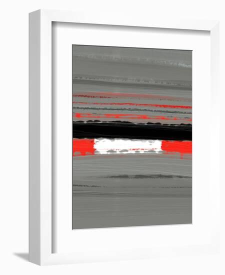 Abstract Red 4-NaxArt-Framed Art Print