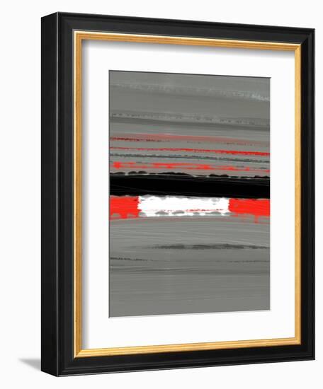 Abstract Red 4-NaxArt-Framed Art Print