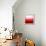 Abstract Red Background-epic44-Framed Stretched Canvas displayed on a wall