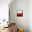 Abstract Red Background-epic44-Framed Stretched Canvas displayed on a wall