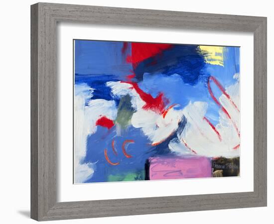 Abstract, Red, Blue-Patricia Brown-Framed Giclee Print