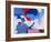 Abstract, Red, Blue-Patricia Brown-Framed Giclee Print