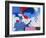 Abstract, Red, Blue-Patricia Brown-Framed Giclee Print