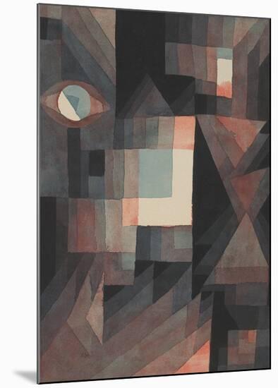 Abstract, Red/Green Gradation-Paul Klee-Mounted Premium Giclee Print