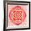 Abstract Red Painted Picture With Circle Pattern, Mandala Of Muladhara Chakra-shooarts-Framed Art Print