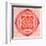 Abstract Red Painted Picture With Circle Pattern, Mandala Of Muladhara Chakra-shooarts-Framed Art Print