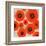 Abstract Red swhirls-Yashna-Framed Art Print