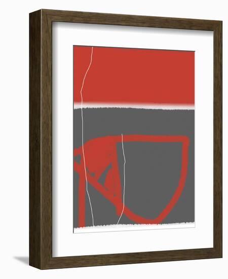 Abstract Red-NaxArt-Framed Art Print