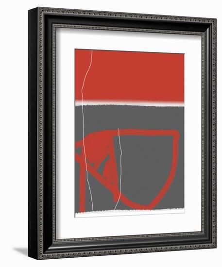 Abstract Red-NaxArt-Framed Art Print