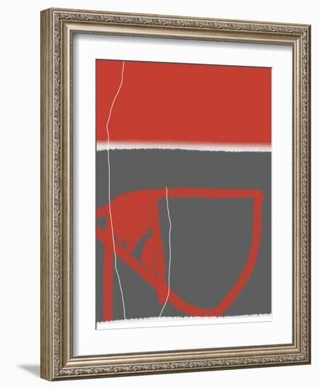 Abstract Red-NaxArt-Framed Art Print