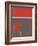 Abstract Red-NaxArt-Framed Art Print