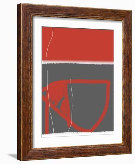 Abstract Red-NaxArt-Framed Art Print