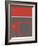 Abstract Red-NaxArt-Framed Art Print