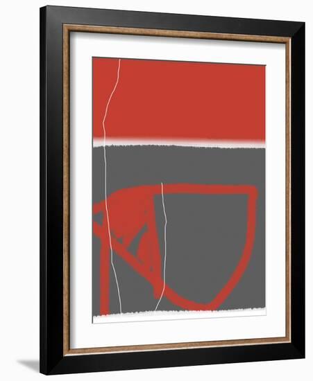 Abstract Red-NaxArt-Framed Art Print