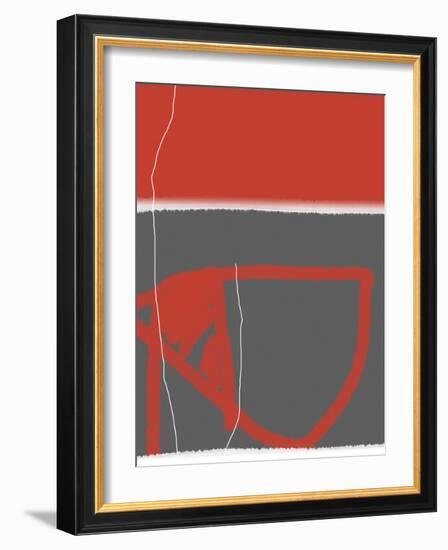 Abstract Red-NaxArt-Framed Art Print