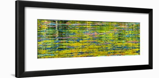 Abstract reflection of Lake Washington. Kirkland, Washington State.-William Perry-Framed Photographic Print