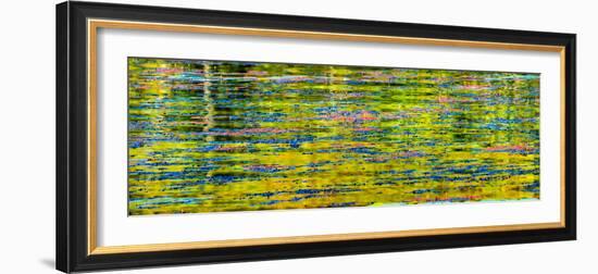 Abstract reflection of Lake Washington. Kirkland, Washington State.-William Perry-Framed Photographic Print