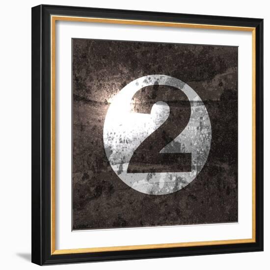 Abstract Retro Background with Number-file404-Framed Premium Giclee Print