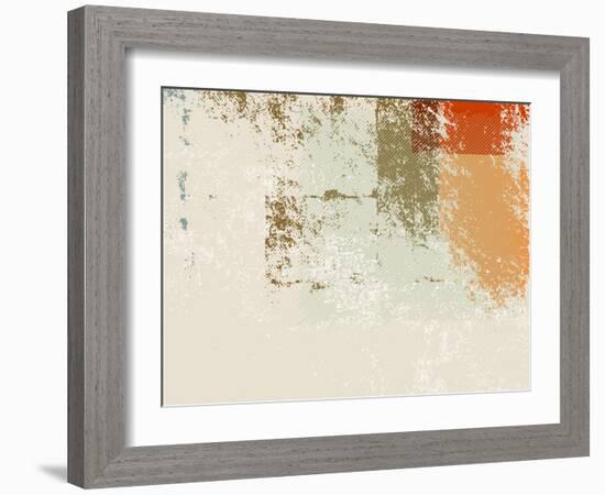 Abstract Retro Wallpaper Background - Grunge Style 70S-one AND only-Framed Photographic Print