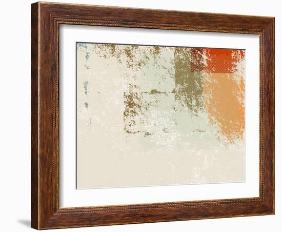 Abstract Retro Wallpaper Background - Grunge Style 70S-one AND only-Framed Photographic Print