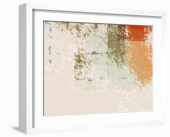 Abstract Retro Wallpaper Background - Grunge Style 70S-one AND only-Framed Photographic Print