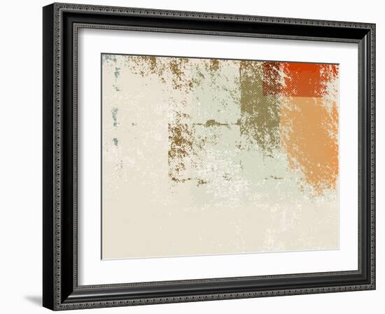 Abstract Retro Wallpaper Background - Grunge Style 70S-one AND only-Framed Photographic Print