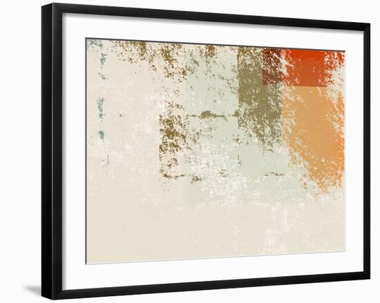 Abstract Retro Wallpaper Background - Grunge Style 70S-one AND only-Framed Photographic Print