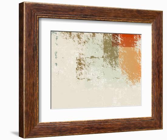 Abstract Retro Wallpaper Background - Grunge Style 70S-one AND only-Framed Photographic Print