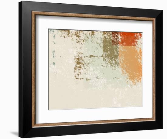 Abstract Retro Wallpaper Background - Grunge Style 70S-one AND only-Framed Photographic Print