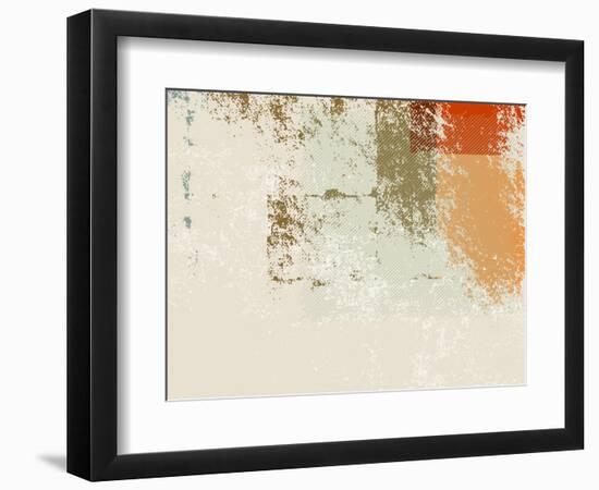 Abstract Retro Wallpaper Background - Grunge Style 70S-one AND only-Framed Photographic Print