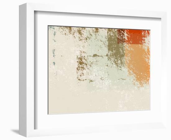 Abstract Retro Wallpaper Background - Grunge Style 70S-one AND only-Framed Photographic Print