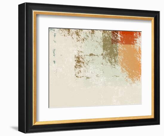 Abstract Retro Wallpaper Background - Grunge Style 70S-one AND only-Framed Photographic Print