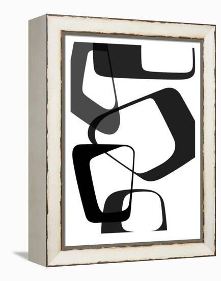 Abstract Rings 2-NaxArt-Framed Stretched Canvas