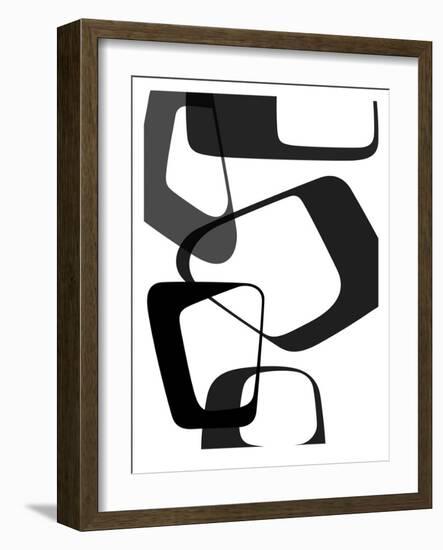 Abstract Rings 2-NaxArt-Framed Art Print