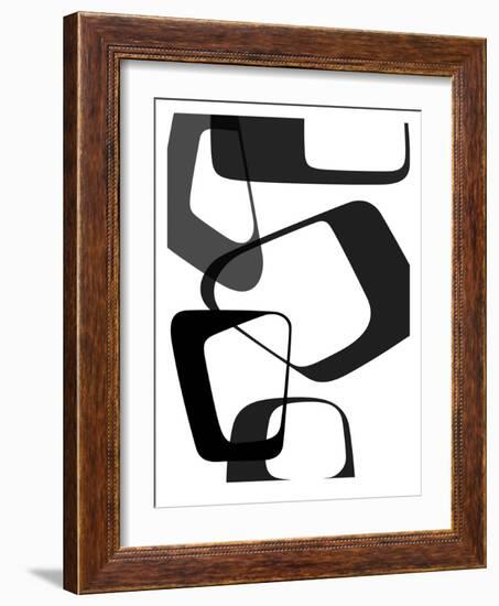 Abstract Rings 2-NaxArt-Framed Art Print