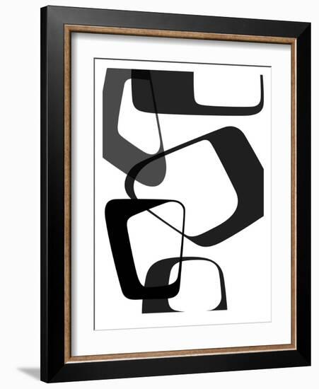 Abstract Rings 2-NaxArt-Framed Art Print