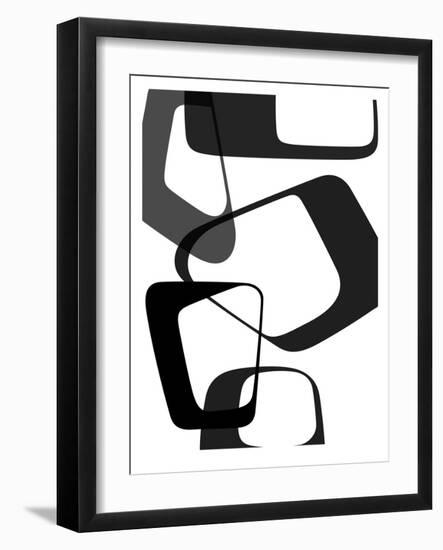 Abstract Rings 2-NaxArt-Framed Art Print