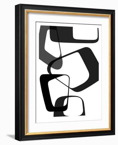 Abstract Rings 2-NaxArt-Framed Art Print