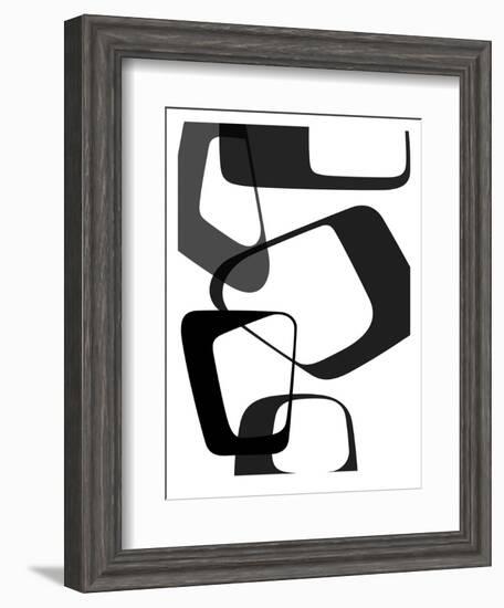 Abstract Rings 2-NaxArt-Framed Art Print