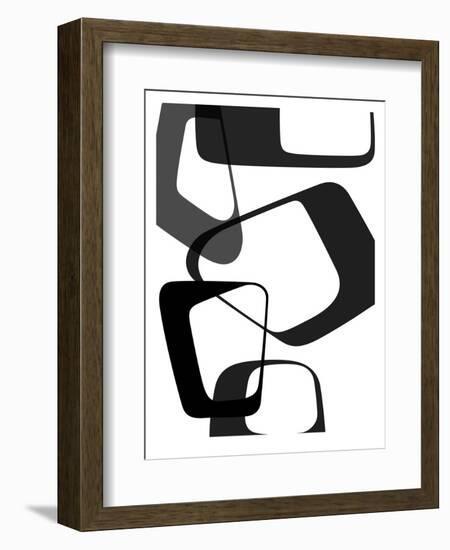 Abstract Rings 2-NaxArt-Framed Art Print