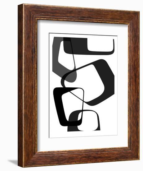 Abstract Rings 2-NaxArt-Framed Art Print